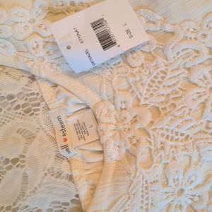 Ivory dress with lace